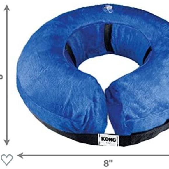 KONG - Cloud Collar - Plush, Inflatable E-Collar - for Recovery Blue Size XS - Picture 2 of 4